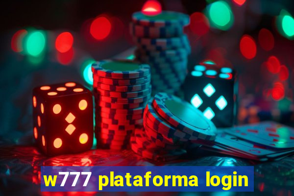 w777 plataforma login